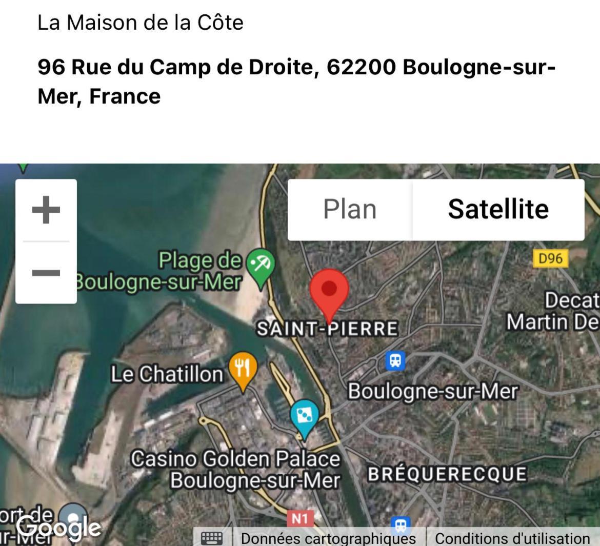 La Maison De La Cote Булонь-сюр-Мер Экстерьер фото